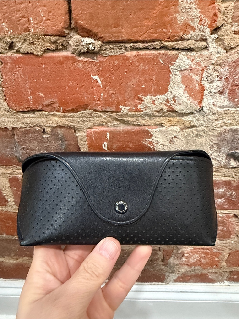 Ralph Lauren Black Perforated Sunglasses Case